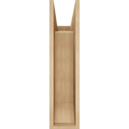 Ekena Millwork - BKTUR0756X20X32BOA06RCPR - Timberthane Faux Wood Balboa Style Bracket w/ Offset Brace, Slat Ends, 7 1/2"W x 20"D x 32"H, Primed Tan