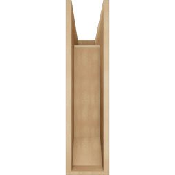 Ekena Millwork - BKTUR0756X22X30BOA06RCPR - Timberthane Faux Wood Balboa Style Bracket w/ Offset Brace, Slat Ends, 7 1/2"W x 22"D x 30"H, Primed Tan