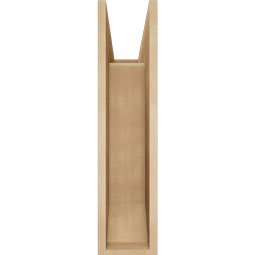 Ekena Millwork - BKTUR0756X24X32BOA06RCPR - Timberthane Faux Wood Balboa Style Bracket w/ Offset Brace, Slat Ends, 7 1/2"W x 24"D x 32"H, Primed Tan