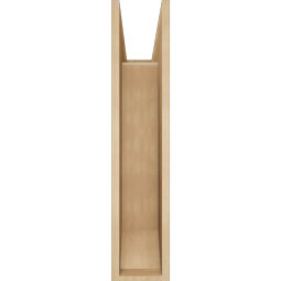 Ekena Millwork - BKTUR0756X24X36BOA06RCPR - Timberthane Faux Wood Balboa Style Bracket w/ Offset Brace, Slat Ends, 7 1/2"W x 24"D x 36"H, Primed Tan