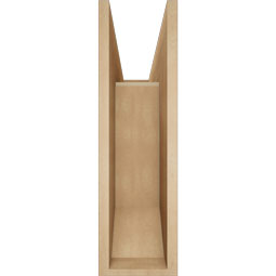 Ekena Millwork - BKTUR0756X26X26BOA06RCPR - Timberthane Faux Wood Balboa Style Bracket w/ Offset Brace, Slat Ends, 7 1/2"W x 26"D x 26"H, Primed Tan