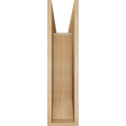 Ekena Millwork - BKTUR0756X26X30BOA06RCPR - Timberthane Faux Wood Balboa Style Bracket w/ Offset Brace, Slat Ends, 7 1/2"W x 26"D x 30"H, Primed Tan