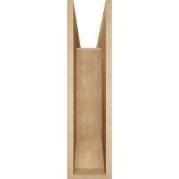 Ekena Millwork - BKTUR0756X30X30BOA06RCPR - Timberthane Faux Wood Balboa Style Bracket w/ Offset Brace, Slat Ends, 7 1/2"W x 30"D x 30"H, Primed Tan
