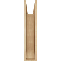 Ekena Millwork - BKTUR0756X30X36BOA06RCPR - Timberthane Faux Wood Balboa Style Bracket w/ Offset Brace, Slat Ends, 7 1/2"W x 30"D x 36"H, Primed Tan