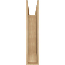 Ekena Millwork - BKTUR0756X32X36BOA06RCPR - Timberthane Faux Wood Balboa Style Bracket w/ Offset Brace, Slat Ends, 7 1/2"W x 32"D x 36"H, Primed Tan