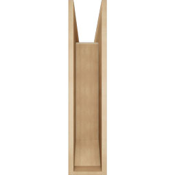 Ekena Millwork - BKTUR0756X34X34BOA06RCPR - Timberthane Faux Wood Balboa Style Bracket w/ Offset Brace, Slat Ends, 7 1/2"W x 34"D x 34"H, Primed Tan