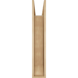 Ekena Millwork - BKTUR0756X34X42BOA06RCPR - Timberthane Faux Wood Balboa Style Bracket w/ Offset Brace, Slat Ends, 7 1/2"W x 34"D x 42"H, Primed Tan