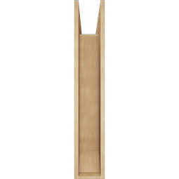 Ekena Millwork - BKTUR0756X36X44BOA06RCPR - Timberthane Faux Wood Balboa Style Bracket w/ Offset Brace, Slat Ends, 7 1/2"W x 36"D x 44"H, Primed Tan