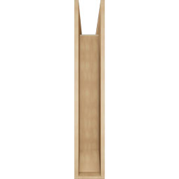 Ekena Millwork - BKTUR0756X40X44BOA06RCPR - Timberthane Faux Wood Balboa Style Bracket w/ Offset Brace, Slat Ends, 7 1/2"W x 40"D x 44"H, Primed Tan