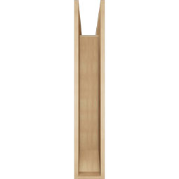 Ekena Millwork - BKTUR0756X44X44BOA06RCPR - Timberthane Faux Wood Balboa Style Bracket w/ Offset Brace, Slat Ends, 7 1/2"W x 44"D x 44"H, Primed Tan
