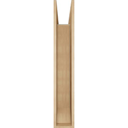 Ekena Millwork - BKTUR0756X46X46BOA06RCPR - Timberthane Faux Wood Balboa Style Bracket w/ Offset Brace, Slat Ends, 7 1/2"W x 46"D x 46"H, Primed Tan