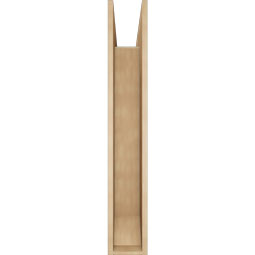 Ekena Millwork - BKTUR0756X48X48BOA06RCPR - Timberthane Faux Wood Balboa Style Bracket w/ Offset Brace, Slat Ends, 7 1/2"W x 48"D x 48"H, Primed Tan