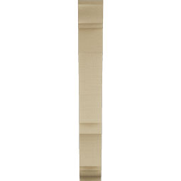 Ekena Millwork - BKTUR035X16X28BOA01RCPR - Timberthane Faux Wood Balboa Style Bracket, Traditional Ends, 3 1/2"W x 16"D x 28"H, Primed Tan
