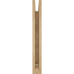 Ekena Millwork - BKTUR035X16X28BOA01RCPR - Timberthane Faux Wood Balboa Style Bracket, Traditional Ends, 3 1/2"W x 16"D x 28"H, Primed Tan