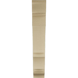 Ekena Millwork - BKTUR035X18X22BOA01RCPR - Timberthane Faux Wood Balboa Style Bracket, Traditional Ends, 3 1/2"W x 18"D x 22"H, Primed Tan