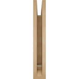 Ekena Millwork - BKTUR035X18X22BOA01RCPR - Timberthane Faux Wood Balboa Style Bracket, Traditional Ends, 3 1/2"W x 18"D x 22"H, Primed Tan