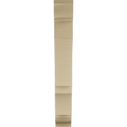 Ekena Millwork - BKTUR035X18X26BOA01RCPR - Timberthane Faux Wood Balboa Style Bracket, Traditional Ends, 3 1/2"W x 18"D x 26"H, Primed Tan