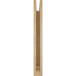 Ekena Millwork - BKTUR035X18X30BOA01RCPR - Timberthane Faux Wood Balboa Style Bracket, Traditional Ends, 3 1/2"W x 18"D x 30"H, Primed Tan