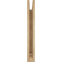 Ekena Millwork - BKTUR035X20X28BOA01RCPR - Timberthane Faux Wood Balboa Style Bracket, Traditional Ends, 3 1/2"W x 20"D x 28"H, Primed Tan