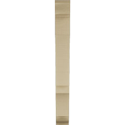 Ekena Millwork - BKTUR035X20X32BOA01RCPR - Timberthane Faux Wood Balboa Style Bracket, Traditional Ends, 3 1/2"W x 20"D x 32"H, Primed Tan