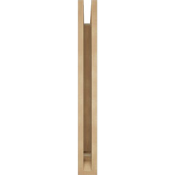 Ekena Millwork - BKTUR035X20X32BOA01RCPR - Timberthane Faux Wood Balboa Style Bracket, Traditional Ends, 3 1/2"W x 20"D x 32"H, Primed Tan