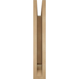 Ekena Millwork - BKTUR035X22X22BOA01RCPR - Timberthane Faux Wood Balboa Style Bracket, Traditional Ends, 3 1/2"W x 22"D x 22"H, Primed Tan
