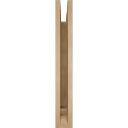Ekena Millwork - BKTUR035X22X26BOA01RCPR - Timberthane Faux Wood Balboa Style Bracket, Traditional Ends, 3 1/2"W x 22"D x 26"H, Primed Tan