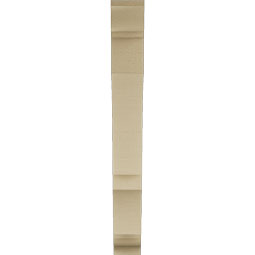 Ekena Millwork - BKTUR035X22X30BOA01RCPR - Timberthane Faux Wood Balboa Style Bracket, Traditional Ends, 3 1/2"W x 22"D x 30"H, Primed Tan