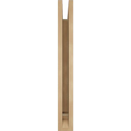 Ekena Millwork - BKTUR035X22X30BOA01RCPR - Timberthane Faux Wood Balboa Style Bracket, Traditional Ends, 3 1/2"W x 22"D x 30"H, Primed Tan