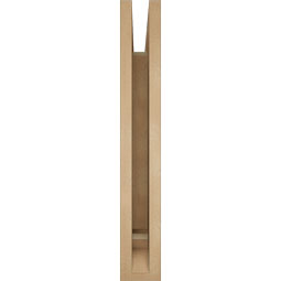 Ekena Millwork - BKTUR035X24X24BOA01RCPR - Timberthane Faux Wood Balboa Style Bracket, Traditional Ends, 3 1/2"W x 24"D x 24"H, Primed Tan