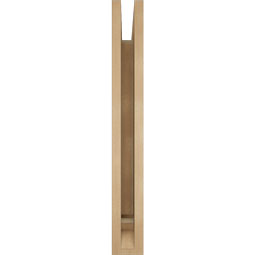 Ekena Millwork - BKTUR035X24X28BOA01RCPR - Timberthane Faux Wood Balboa Style Bracket, Traditional Ends, 3 1/2"W x 24"D x 28"H, Primed Tan