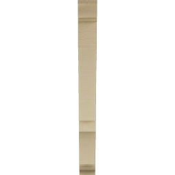 Ekena Millwork - BKTUR035X24X36BOA01RCPR - Timberthane Faux Wood Balboa Style Bracket, Traditional Ends, 3 1/2"W x 24"D x 36"H, Primed Tan