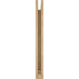 Ekena Millwork - BKTUR035X24X36BOA01RCPR - Timberthane Faux Wood Balboa Style Bracket, Traditional Ends, 3 1/2"W x 24"D x 36"H, Primed Tan