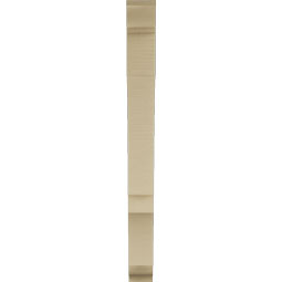 Ekena Millwork - BKTUR035X26X38BOA01RCPR - Timberthane Faux Wood Balboa Style Bracket, Traditional Ends, 3 1/2"W x 26"D x 38"H, Primed Tan