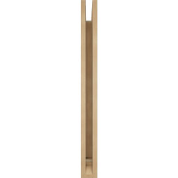 Ekena Millwork - BKTUR035X26X38BOA01RCPR - Timberthane Faux Wood Balboa Style Bracket, Traditional Ends, 3 1/2"W x 26"D x 38"H, Primed Tan