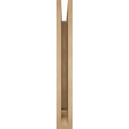 Ekena Millwork - BKTUR035X28X28BOA01RCPR - Timberthane Faux Wood Balboa Style Bracket, Traditional Ends, 3 1/2"W x 28"D x 28"H, Primed Tan