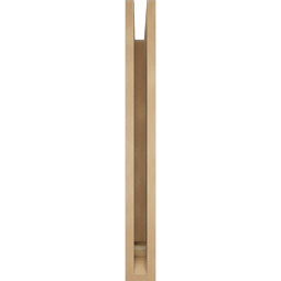 Ekena Millwork - BKTUR035X28X32BOA01RCPR - Timberthane Faux Wood Balboa Style Bracket, Traditional Ends, 3 1/2"W x 28"D x 32"H, Primed Tan