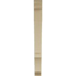 Ekena Millwork - BKTUR035X28X36BOA01RCPR - Timberthane Faux Wood Balboa Style Bracket, Traditional Ends, 3 1/2"W x 28"D x 36"H, Primed Tan