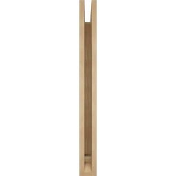 Ekena Millwork - BKTUR035X28X36BOA01RCPR - Timberthane Faux Wood Balboa Style Bracket, Traditional Ends, 3 1/2"W x 28"D x 36"H, Primed Tan