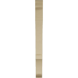 Ekena Millwork - BKTUR035X28X40BOA01RCPR - Timberthane Faux Wood Balboa Style Bracket, Traditional Ends, 3 1/2"W x 28"D x 40"H, Primed Tan
