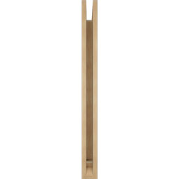 Ekena Millwork - BKTUR035X28X40BOA01RCPR - Timberthane Faux Wood Balboa Style Bracket, Traditional Ends, 3 1/2"W x 28"D x 40"H, Primed Tan