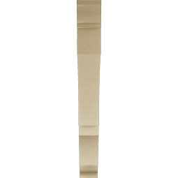 Ekena Millwork - BKTUR035X30X30BOA01RCPR - Timberthane Faux Wood Balboa Style Bracket, Traditional Ends, 3 1/2"W x 30"D x 30"H, Primed Tan