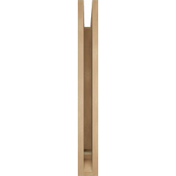 Ekena Millwork - BKTUR035X30X30BOA01RCPR - Timberthane Faux Wood Balboa Style Bracket, Traditional Ends, 3 1/2"W x 30"D x 30"H, Primed Tan