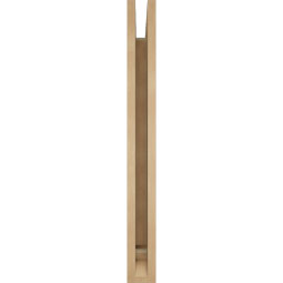 Ekena Millwork - BKTUR035X30X34BOA01RCPR - Timberthane Faux Wood Balboa Style Bracket, Traditional Ends, 3 1/2"W x 30"D x 34"H, Primed Tan
