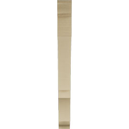 Ekena Millwork - BKTUR035X30X36BOA01RCPR - Timberthane Faux Wood Balboa Style Bracket, Traditional Ends, 3 1/2"W x 30"D x 36"H, Primed Tan