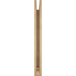 Ekena Millwork - BKTUR035X30X36BOA01RCPR - Timberthane Faux Wood Balboa Style Bracket, Traditional Ends, 3 1/2"W x 30"D x 36"H, Primed Tan