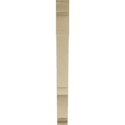 Ekena Millwork - BKTUR035X30X38BOA01RCPR - Timberthane Faux Wood Balboa Style Bracket, Traditional Ends, 3 1/2"W x 30"D x 38"H, Primed Tan