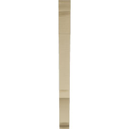 Ekena Millwork - BKTUR035X30X42BOA01RCPR - Timberthane Faux Wood Balboa Style Bracket, Traditional Ends, 3 1/2"W x 30"D x 42"H, Primed Tan