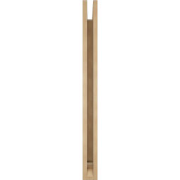 Ekena Millwork - BKTUR035X30X42BOA01RCPR - Timberthane Faux Wood Balboa Style Bracket, Traditional Ends, 3 1/2"W x 30"D x 42"H, Primed Tan