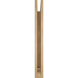 Ekena Millwork - BKTUR035X32X32BOA01RCPR - Timberthane Faux Wood Balboa Style Bracket, Traditional Ends, 3 1/2"W x 32"D x 32"H, Primed Tan